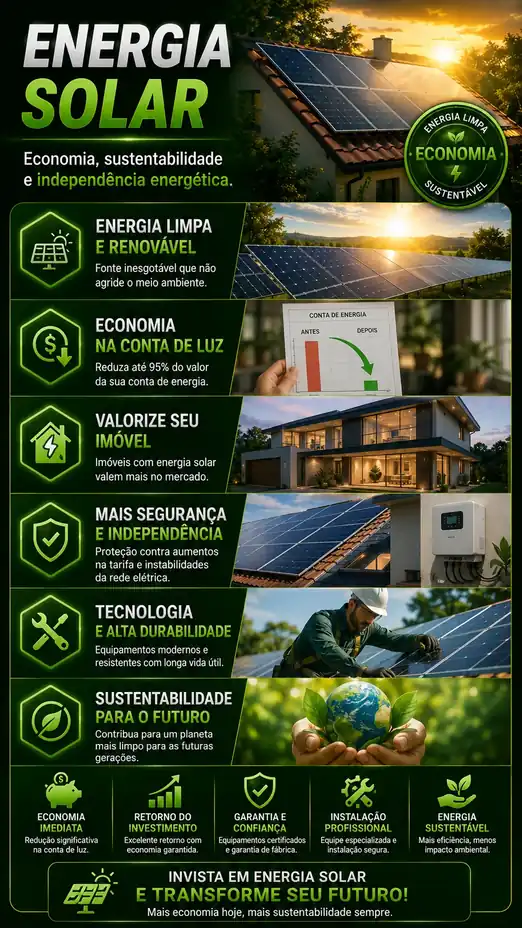 Banner de energia solar